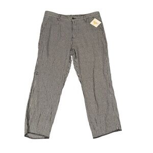 New Thrills black and white plaid cropped pants